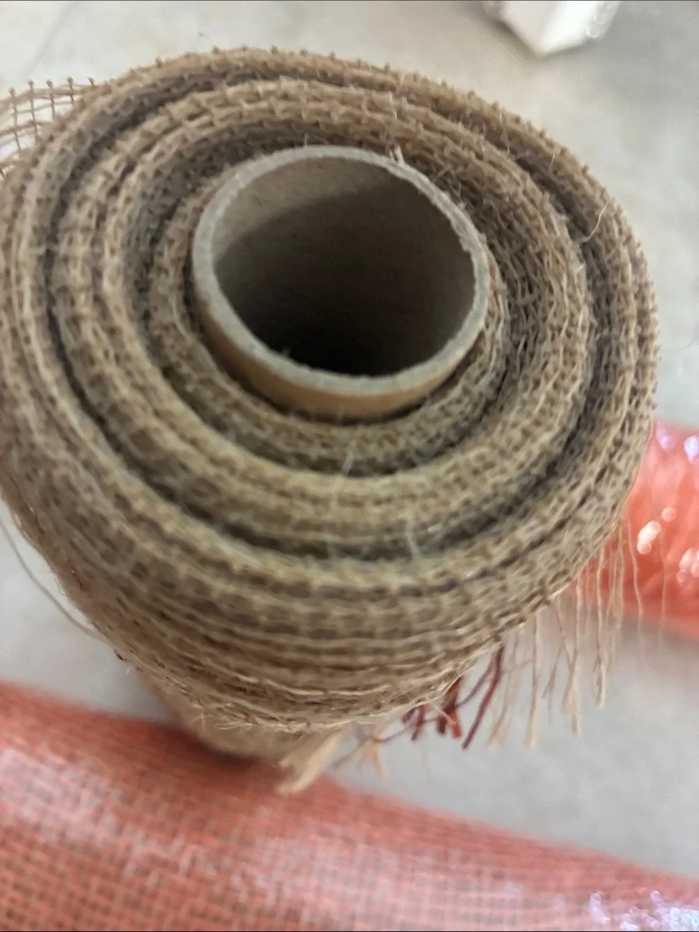 Halloween Orange Decorative Mesh Roll Set